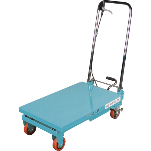 Heavy-Duty Hydraulic Scissor Lift Table, 27-1/2" L x 17-3/4" W, Steel, 330 lbs. Capacity Haskins Industrial Inc.