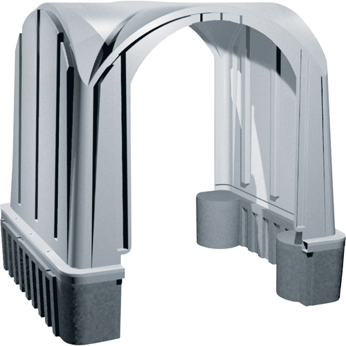 Outdoor Poly Shelters, 2 Walls, 7' L x 6' W x 7' H Haskins Industrial Inc.