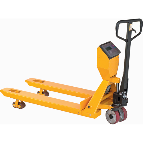 Digital Scale Pallet Truck, 27.5" L x 27.5" W, 5000 lbs. Cap. Haskins Industrial Inc.