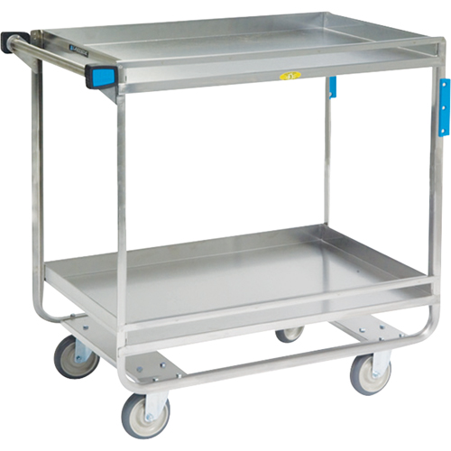 Guard Rail Carts, 2 Tiers, 23" W x 37-1/4" H x 38-5/8" D, 700 lbs. Capacity Haskins Industrial Inc.