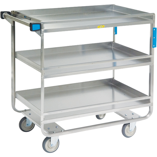 Guard Rail Carts, 3 Tiers, 23" W x 37-1/4" H x 38-5/8" D, 700 lbs. Capacity Haskins Industrial Inc.