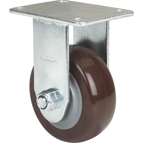 Caster, Rigid, 4" (101.6 mm), Polyurethane, 440 lbs. (199.58 kg.) Haskins Industrial Inc.