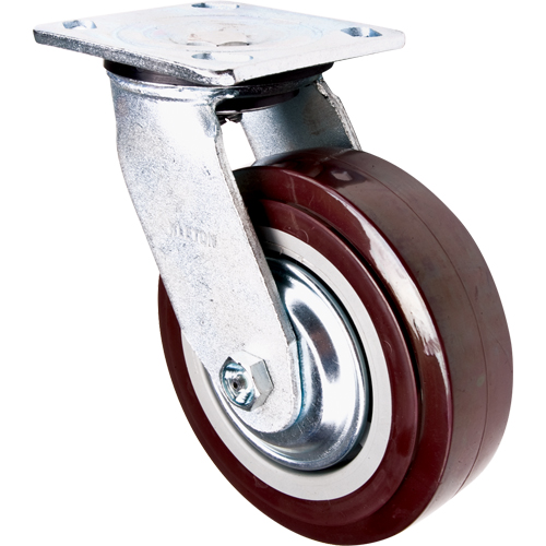 Caster, Swivel, 6" (152.4 mm), Polyurethane, 850 lbs. (385 kg.) Haskins Industrial Inc.