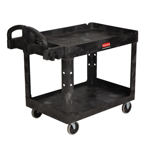 Heavy Duty Utility Cart - 4520-88, 2 Tiers, 25-1/4" x 39" x 44", 500 lbs. Capacity Haskins Industrial Inc.