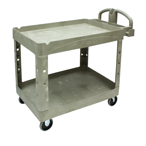 Heavy Duty Utility Cart - 4520-88, 2 Tiers, 25-1/4" x 39" x 44", 500 lbs. Capacity Haskins Industrial Inc.