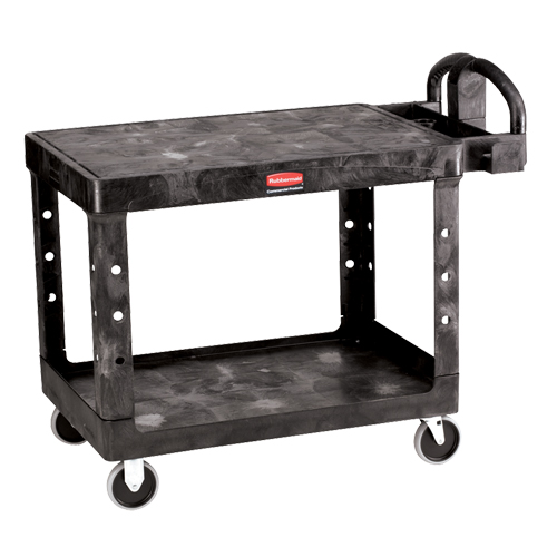 Flat Shelf Heavy Duty Utility Cart - 4525-00, 2 Tiers, 25-7/8" x 33-3/10" x 43-9/10", 500 lbs. Capacity Haskins Industrial Inc.