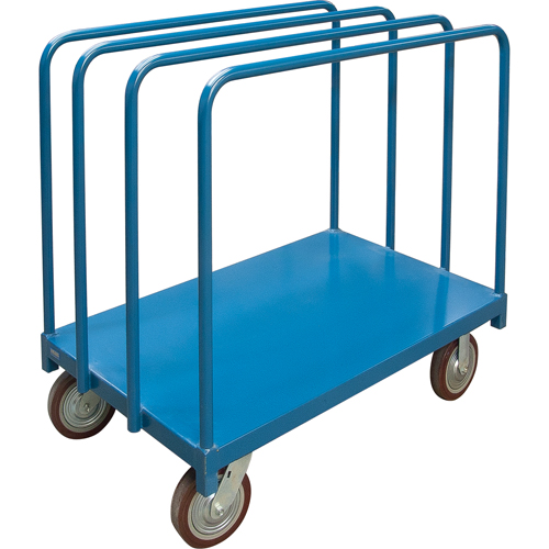 Chariot robuste pour transport de panneaux avec rails &agrave; palier unique, 48" x 30" x 45", Capacit&eacute; 2500 lb Haskins Industrial Inc.