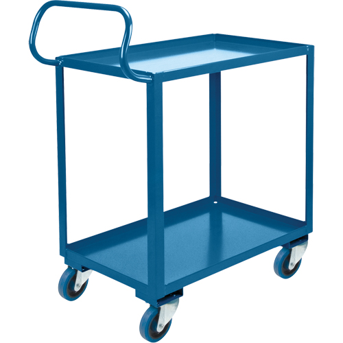 Ergonomic Shelf Truck, 800 lbs. Capacity, Steel, 26" W x 37" H x 38" D, Lip Up Haskins Industrial Inc.