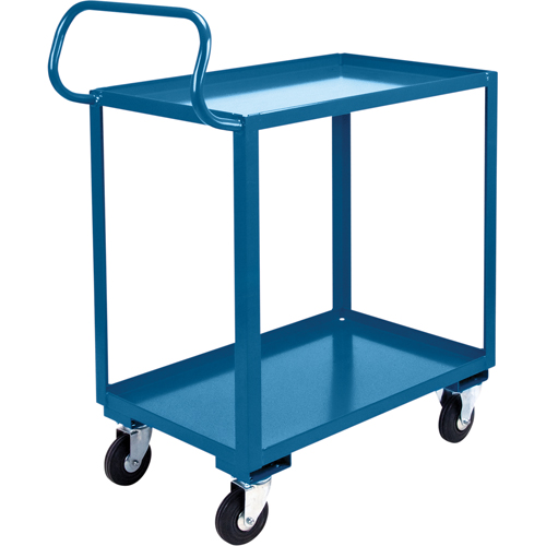 Ergonomic Shelf Truck, 800 lbs. Capacity, Steel, 26" W x 37" H x 38" D, Lip Up Haskins Industrial Inc.