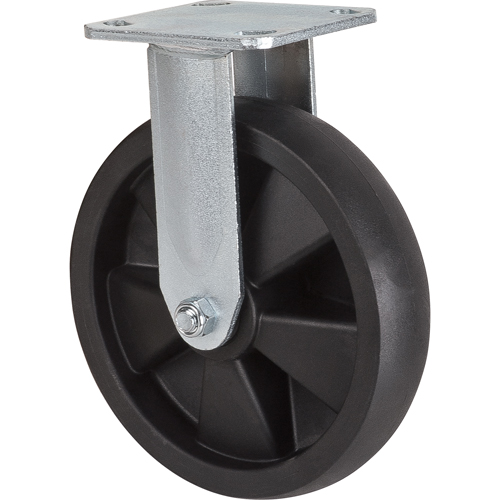 Hi-Temp Caster, Rigid, 8" (203.2 mm), Nylon, 1000 lbs. (453 kg.) Haskins Industrial Inc.