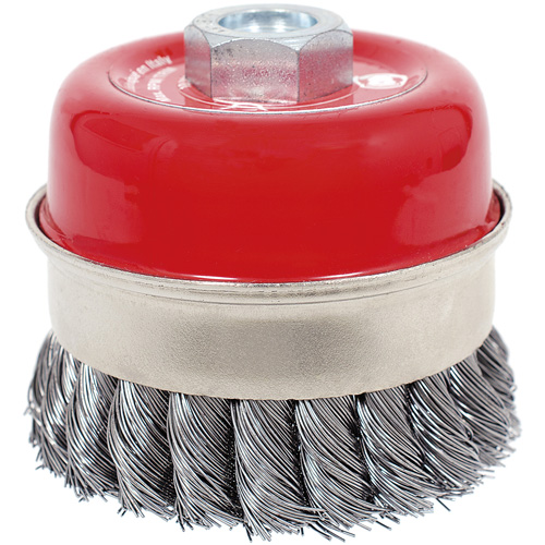 CKB3201T High Performance Knot Banded Cup Brush, 3-1/2" Dia. x 5/8"-11 Arbor Haskins Industrial Inc.