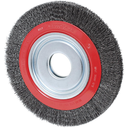 Disque &agrave; fils cr&ecirc;p&eacute;s, 8" dia., Fils 0,007", Arbre 1/2"/2"/5/8" Haskins Industrial Inc.