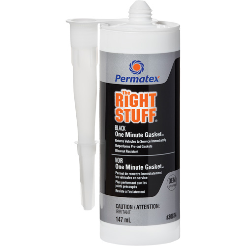 The Right Stuff&reg; Gasket Maker, Cartridge, Black Haskins Industrial Inc.