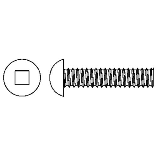 Vis m&eacute;caniques &agrave; t&ecirc;te ronde, #6-32 x 3" lo, Zingu&eacute; Haskins Industrial Inc.