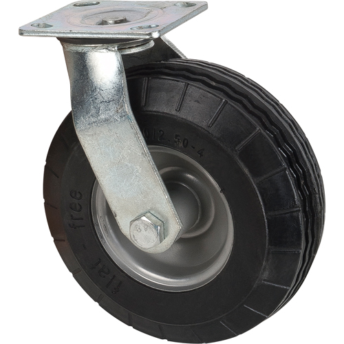 Flat-Free Caster, Swivel, 8" (203.2 mm), Flat-Free, 275 lbs. (125 kg.) Haskins Industrial Inc.