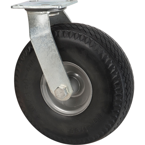 Flat-Free Casters, Swivel, 10" (254 mm), Flat-Free, 300 lbs. (136 kg.) Haskins Industrial Inc.