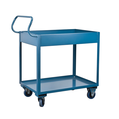 Deep Lipped Service Cart, 2 Tiers, 24" W x 47" H x 36" D, 1200 lbs. Capacity Haskins Industrial Inc.