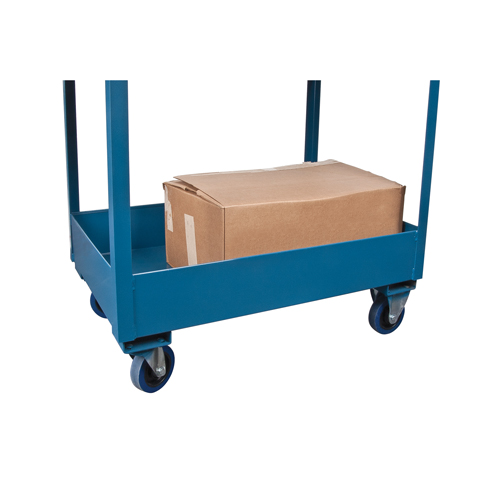 Chariots de service &agrave; bordure profonde, 2 Tiers, 24" la x 47" h x 36" p, Capacit&eacute; 1200 lb Haskins Industrial Inc.