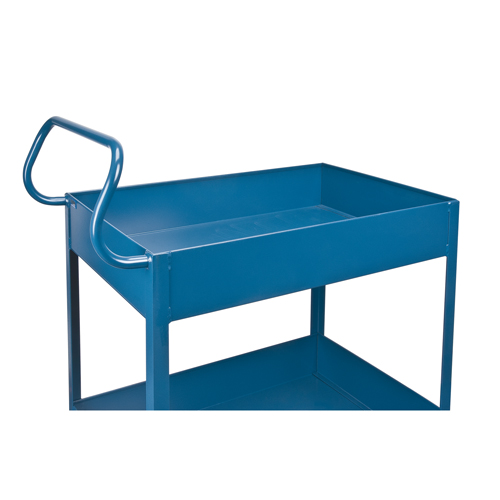 Chariots de service &agrave; bordure profonde, 2 Tiers, 24" la x 47" h x 36" p, Capacit&eacute; 1200 lb Haskins Industrial Inc.
