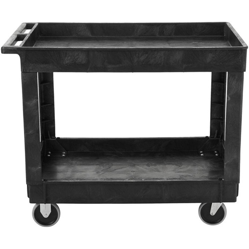 Chariot utilitaire avec poign&eacute;e, 2 tiers, 40" x 32-1/4" x 24", Capacit&eacute; 500 lb Haskins Industrial Inc.