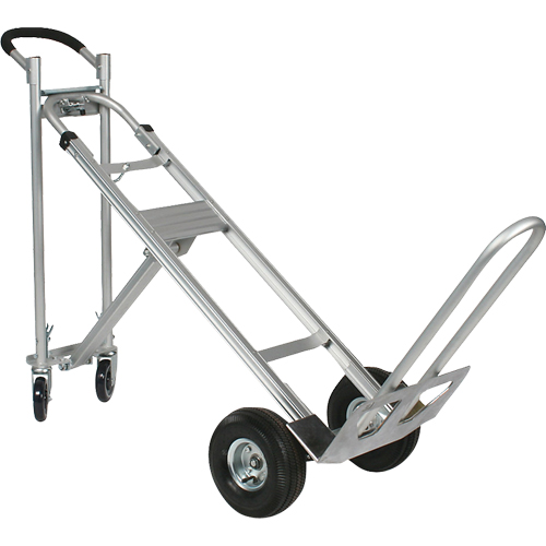 Three-Position Spartan III Convertible Hand Truck, Aluminum, 750 lbs. Capacity Haskins Industrial Inc.
