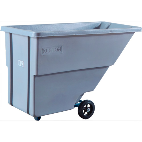 Chariot basculeur en acier, Poly&eacute;thyl&egrave;ne, 0,625 vg³, Capacit&eacute; de charge de 500 lb Haskins Industrial Inc.