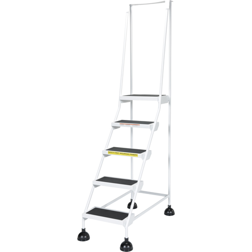 &eacute;chelles Stop-Step pour travaux l&eacute;gers, 5 marches, Largeur de la marche 16", Hauteur de la plateforme 47-11/16", Acier Haskins Industrial Inc.