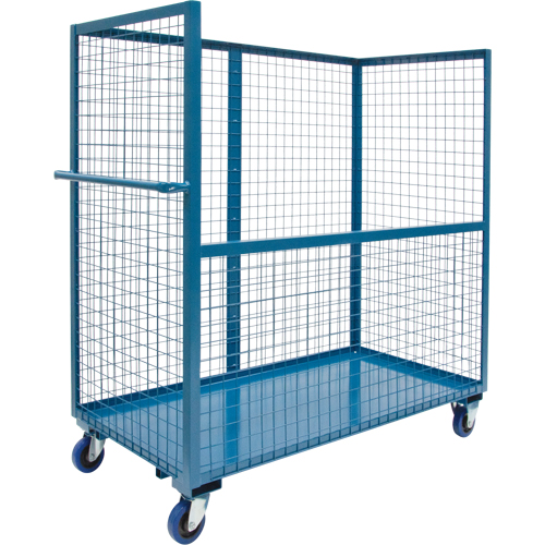 Wire Mesh Stock Truck, Steel, 24" x 55" x 36", 2400 lbs. Capacity Haskins Industrial Inc.