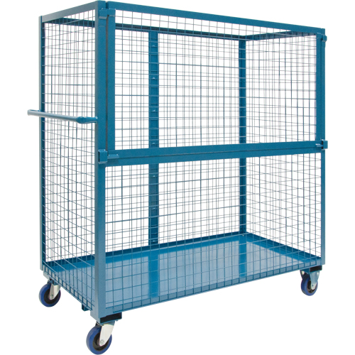 Wire Mesh Stock Truck, Steel, 24" x 55" x 36", 2400 lbs. Capacity Haskins Industrial Inc.