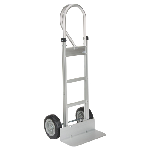 Knocked Down Hand Truck, P-Handle Handle, Aluminum, 52-1/8" Height, 500 lbs. Capacity Haskins Industrial Inc.