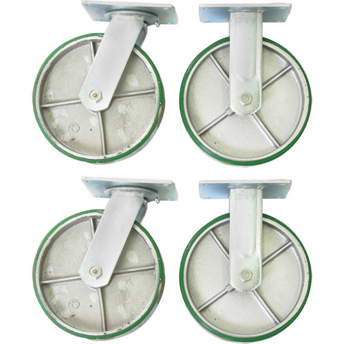 8" Caster Set for Platform Truck Haskins Industrial Inc.
