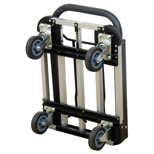 Chariot &agrave; plateforme avec poign&eacute;e pliante, Aluminium, 300 lb, 28" lo x 16" la, Hauteur 37,75" Haskins Industrial Inc.