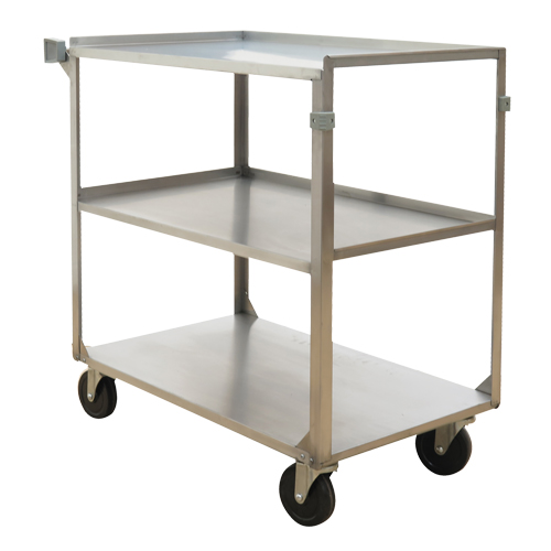 Shelf Carts, 3 Tiers, 21" W x 37-1/4" H x 35-1/8" D, 500 lbs. Capacity Haskins Industrial Inc.