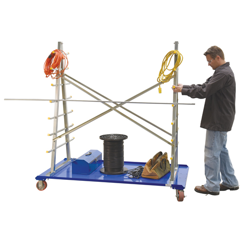 A-Frame Bar & Pipe Cart, Steel, 36-3/4" W x 73-3/4" D x 72-1/2" H, 2000 lbs. Capacity Haskins Industrial Inc.