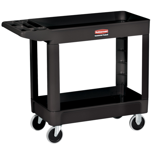 Heavy-Duty Utility Cart - 4520-89, 2 Tiers, 25-7/8" x 33-1/4" x 45-1/4", 500 lbs. Capacity Haskins Industrial Inc.