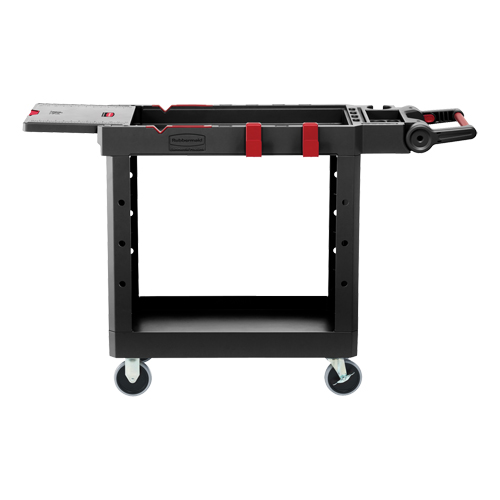 Chariot utilitaire robuste et polyvalent, 2 tiers, 17-3/4" x 36" x 46-1/5", Capacit&eacute; 500 lb Haskins Industrial Inc.
