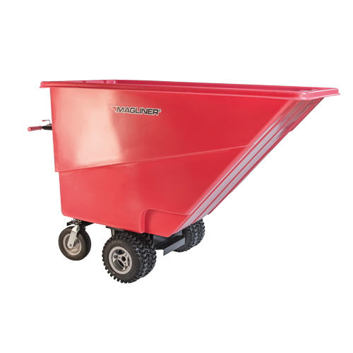 Chariot &agrave; bascule motoris&eacute;, Capacit&eacute; 27 cu. ft., 51" h x 81" la x 33" p Haskins Industrial Inc.