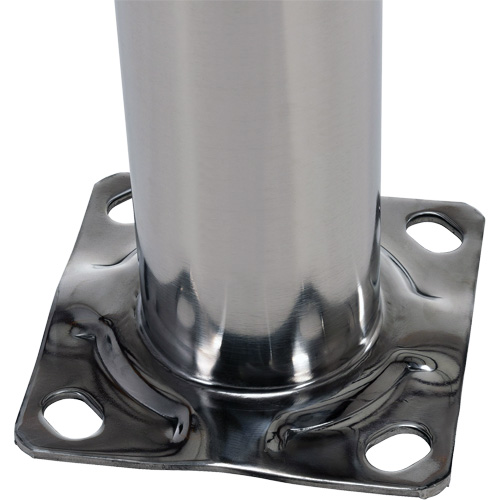 Safety Bollard, Stainless Steel, 36" H x 8" W, Silver Haskins Industrial Inc.
