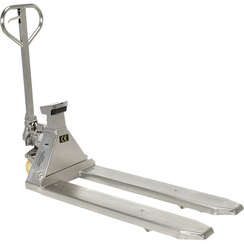 Scale Pallet Truck, 45.69" L x 21.875" W, 5000 lbs. Cap. Haskins Industrial Inc.
