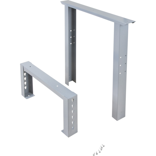 Industrial Duty Leg for Workbench, Steel, 24" D x 34" H, Single Haskins Industrial Inc.