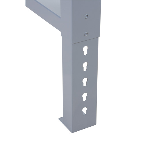 Industrial Duty Leg for Workbench, Steel, 24" D x 34" H, Single Haskins Industrial Inc.