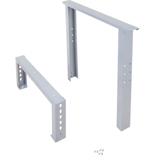Pattes d'&eacute;tabli pour service industriel, Acier, 30" p x 34" h, Simple Haskins Industrial Inc.
