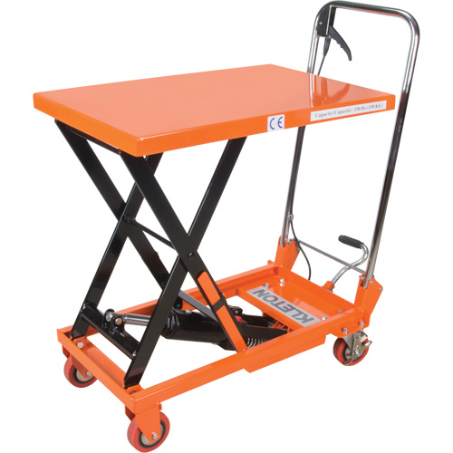 Hydraulic Scissor Lift Table, 27-1/2" L x 17-3/4" W, Steel, 330 lbs. Capacity Haskins Industrial Inc.