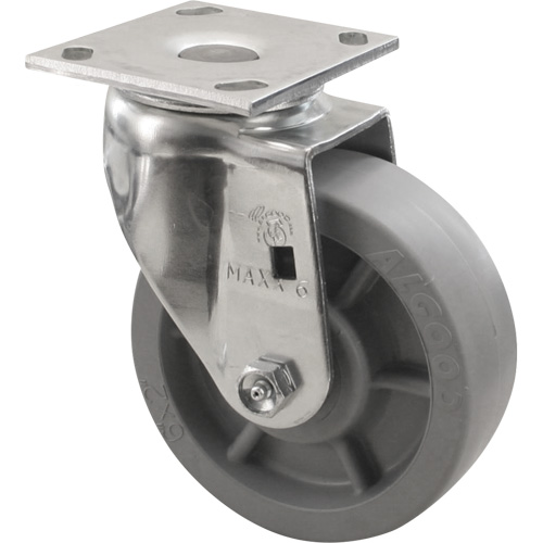 Roulette Emaxx, Pivotant, 4" (101,6 mm), Envirothane, 1000 lb (453,6 kg) Haskins Industrial Inc.