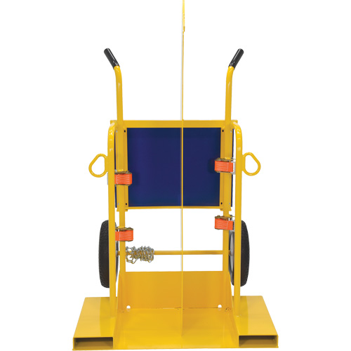 Welding Cylinder Torch Cart, Foam-Filled Wheels, 24" W x 19-1/2" L Base, 500 lbs. Haskins Industrial Inc.