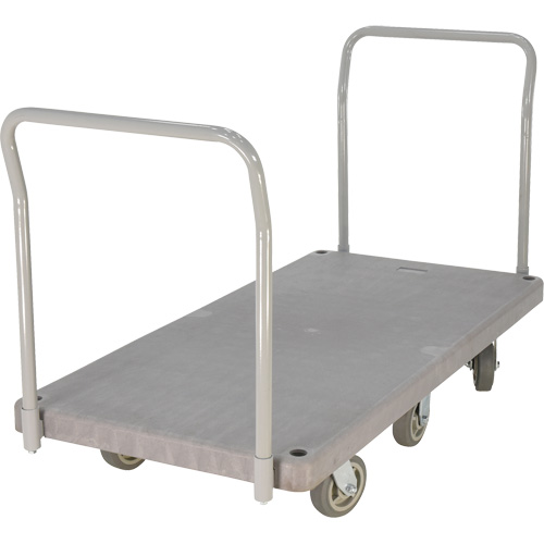 Heavy Duty Plastic Platform Truck, 60" L x 30" W, 3000 lbs. Cap., Polyurethane Wheels Haskins Industrial Inc.
