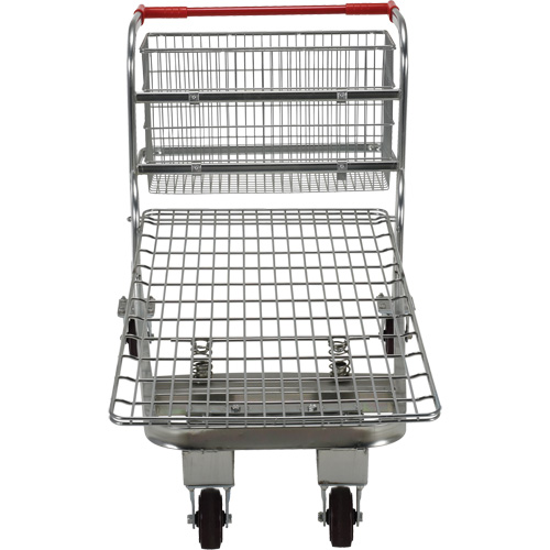 Nestable Wire Cart, Steel, 28-3/4" x 37-1/16" x 59-5/8", 275 lbs. Capacity Haskins Industrial Inc.