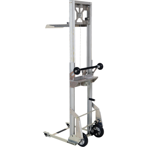 Appareil de levage portatif en aluminium, M&eacute;canisme Pompe au pied, Capacit&eacute; de 200 lb, Levage max de 61" Haskins Industrial Inc.