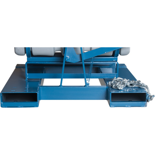 Self-Dumping Hopper, Polyethylene, 1-1/10 cu.yd, Grey Haskins Industrial Inc.