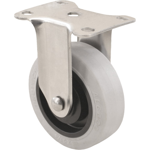 2309 Caster, Rigid, 4" (101.6 mm), Envirothane Grey, 350 lbs. (158.8 kg.) Haskins Industrial Inc.
